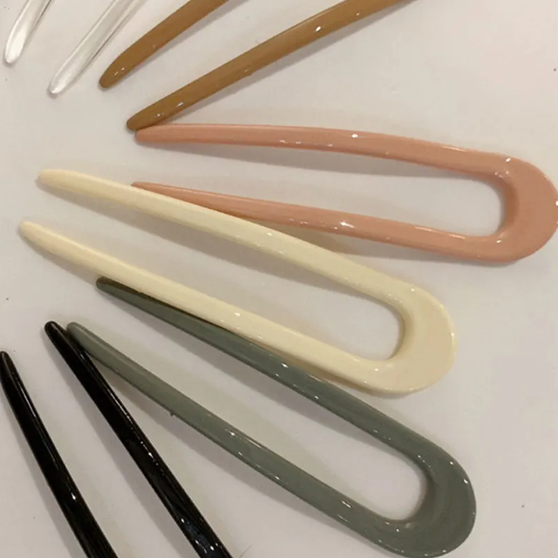 2021 New Korean Elegance Vintage Multicolor Geometric U-shaped Acrylic Fork Hairpins Headwear Accessories for Women
2021 New Korean Elegance Vintage Multicolor Geometric U-shaped Acrylic Fork Hairpins Headwear Accessories for Women