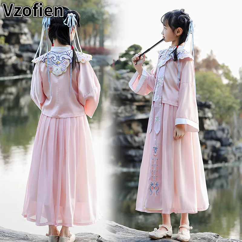 Traditional Ancient Children's Hanfu Dress Girls Tang Suit Dance Costume Princess Dress Folk Fairy Stage Dance Performance
Traditional Ancient Children's Hanfu Dress Girls Tang Suit Dance Costume Princess Dress Folk Fairy Stage Dance Performance