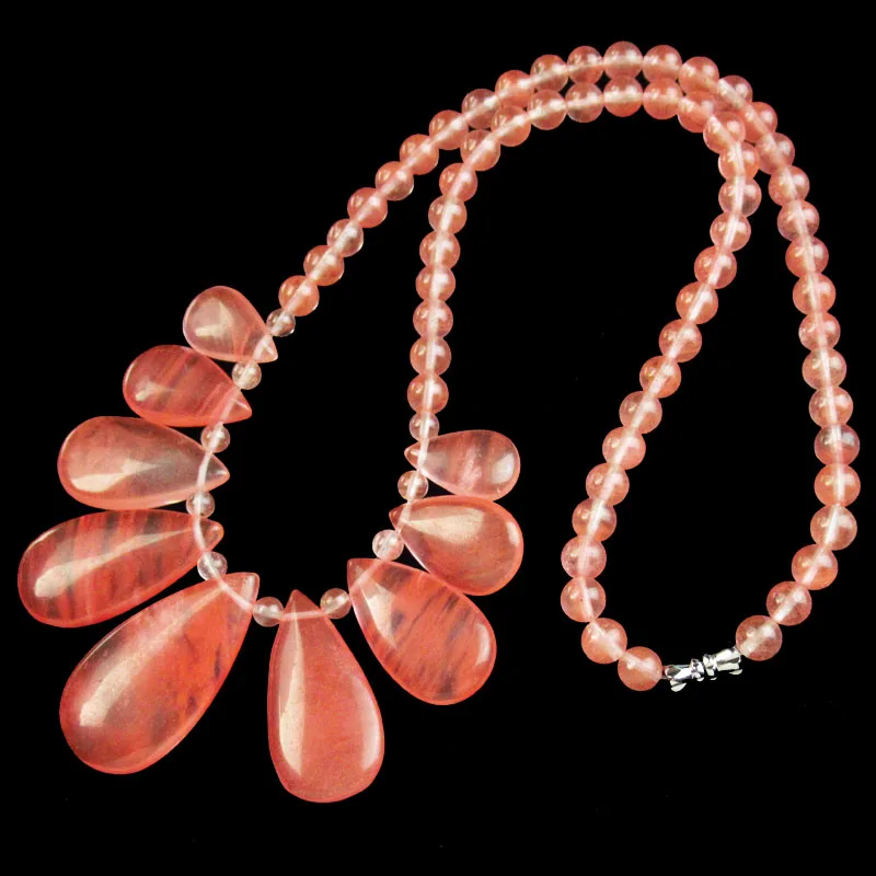 37x20x7mm 18x12x6mm 1 Beautiful Red Cherry Quartz Teardrop Beads Jewelry Necklace 17.5 Inch
37x20x7mm 18x12x6mm 1 Beautiful Red Cherry Quartz Teardrop Beads Jewelry Necklace 17.5 Inch