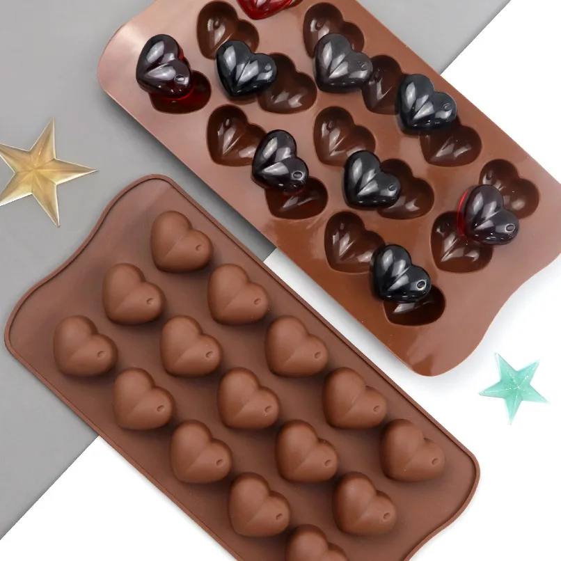 Silicone Mold 15 Chocolate Mold Heart Fondant Patisserie Candy Bar Mould Cake Mode Decoration Kitchen Baking Tools Accessories
Silicone Mold 15 Chocolate Mold Heart Fondant Patisserie Candy Bar Mould Cake Mode Decoration Kitchen Baking Tools Accessories
