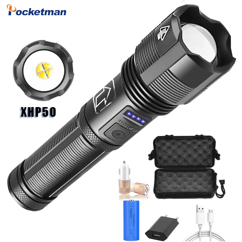 

20000Lm 5 Modes Zoomable Waterproof Torch Light Super Bright LED Flashlight High Lumen Best Camping/Outdoor/Hiking/Flashlights