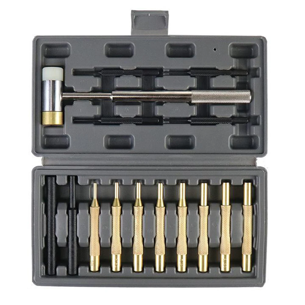 Punch Set Steel Hammer Brass Plastic Punch For Jewelry Watch Repair Engineer Carpenter Gunsmith Watchmaker With Hammer 15Pcs 
Punch Set Steel Hammer Brass Plastic Punch For Jewelry Watch Repair Engineer Carpenter Gunsmith Watchmaker With Hammer 15Pcs