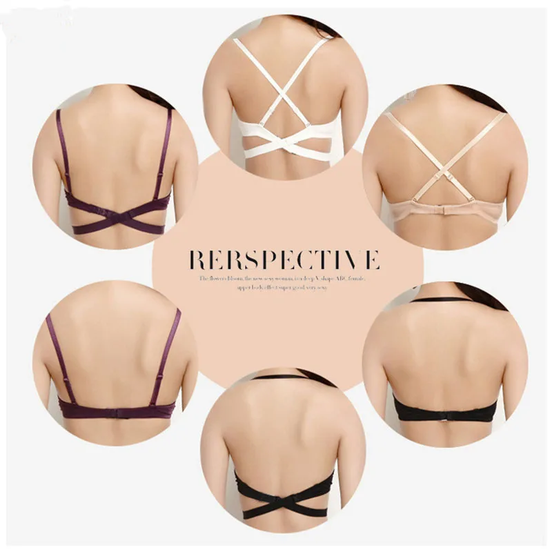 Sexy Women Lingerie U Backless Bras Underwear Deep U Low Cut Push Up Bra Intimates Female Breathable Bralette
Sexy Women Lingerie U Backless Bras Underwear Deep U Low Cut Push Up Bra Intimates Female Breathable Bralette