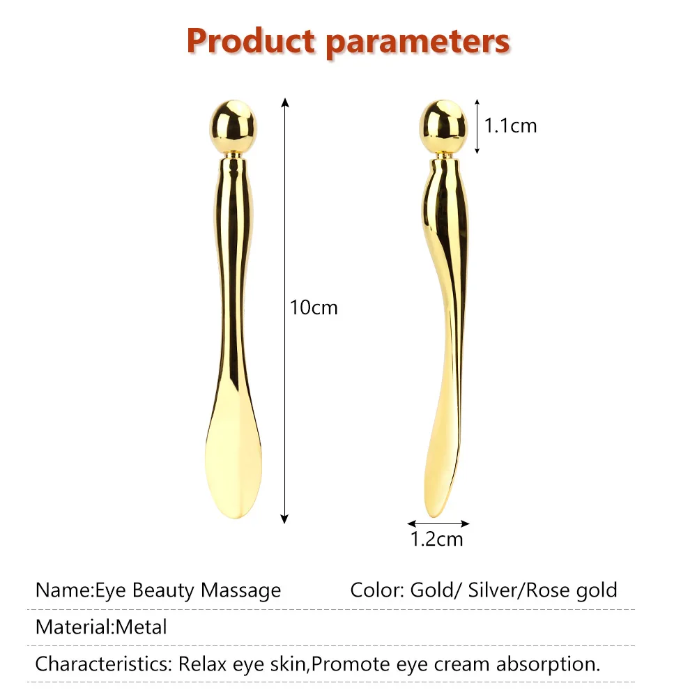 Eye Cream Mixing Spatula Scoop Gold Alloy Metal Cosmetic Spatulas Facial Mask Spoon Anti Wrinkle Massage Sticks Makeup Tools 
Eye Cream Mixing Spatula Scoop Gold Alloy Metal Cosmetic Spatulas Facial Mask Spoon Anti Wrinkle Massage Sticks Makeup Tools
