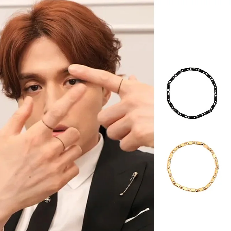 nine-tailed fox Korean drama the same Lovers Thin Chain Style Ring For Men Boys 2020 NEW 
nine-tailed fox Korean drama the same Lovers Thin Chain Style Ring For Men Boys 2020 NEW