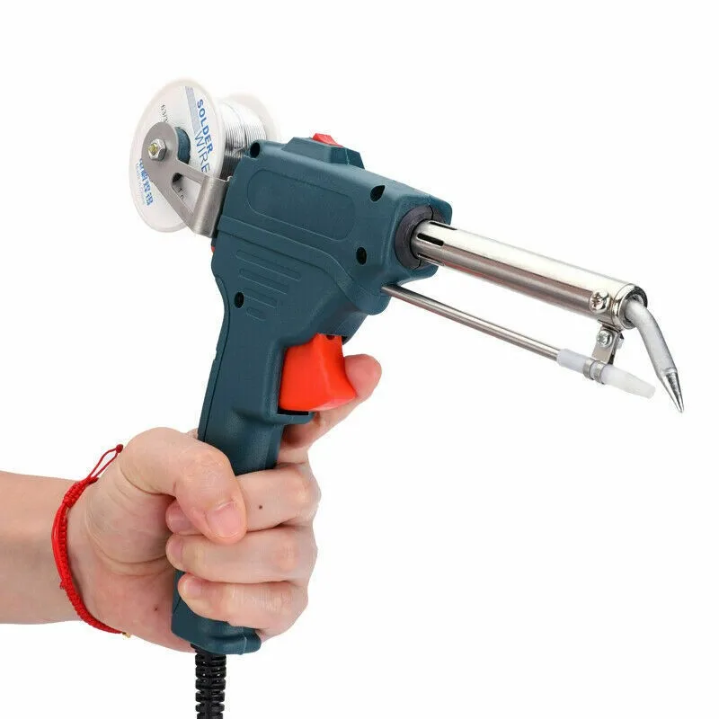 Handle Portable Auto Electric Soldering Iron Gun With Rosin FLUX Solder Wire Tin Wire 50g 60W 110V ABS Plastic Shell
Handle Portable Auto Electric Soldering Iron Gun With Rosin FLUX Solder Wire Tin Wire 50g 60W 110V ABS Plastic Shell