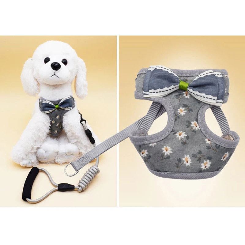 Small Flower Print Bow Round Rope Pet Traction Rope Small And Medium-Sized Dog I-Shaped Chest Harness Dog Rope 
Small Flower Print Bow Round Rope Pet Traction Rope Small And Medium-Sized Dog I-Shaped Chest Harness Dog Rope