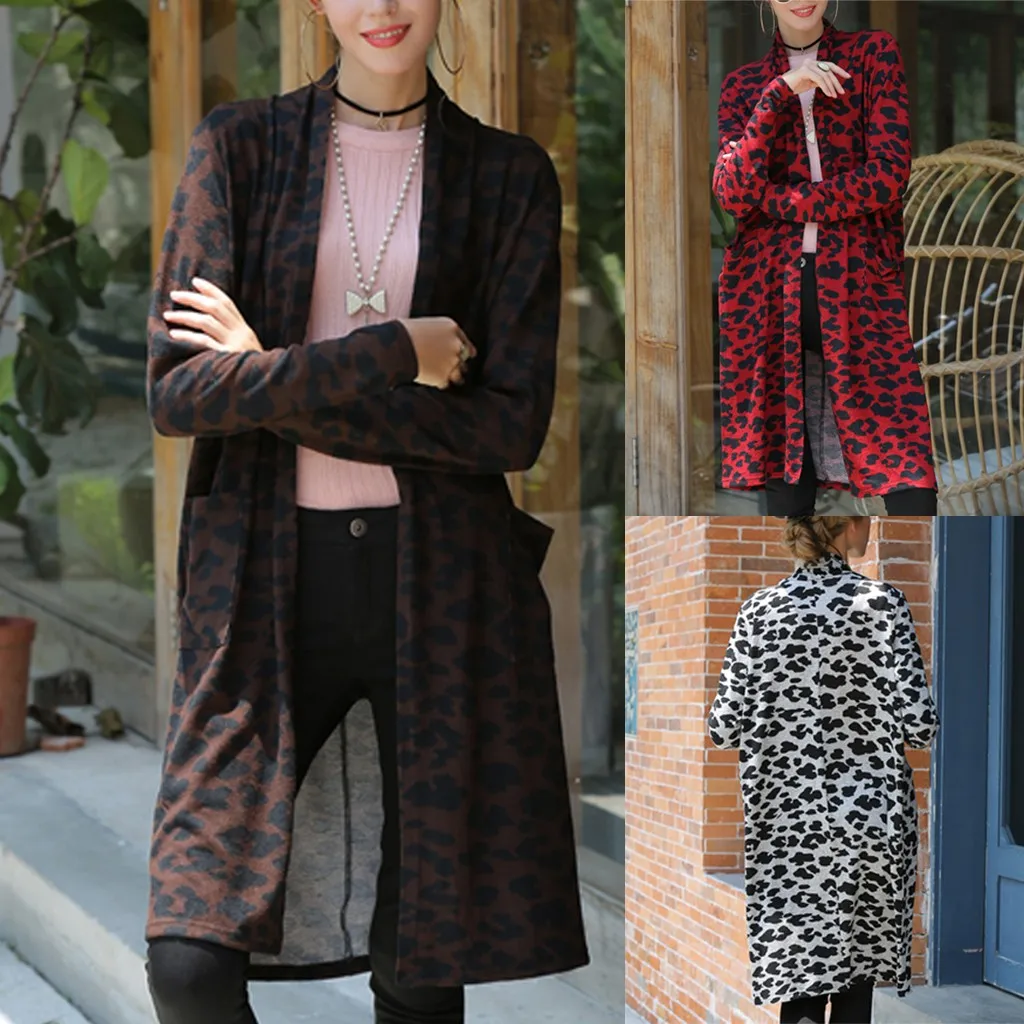 Vogue New Tide Women Fashion Holiday Comfortable Loose Leopard Trench Coat Temperament Girls Warm Outdoor Long Trench Coat
Vogue New Tide Women Fashion Holiday Comfortable Loose Leopard Trench Coat Temperament Girls Warm Outdoor Long Trench Coat