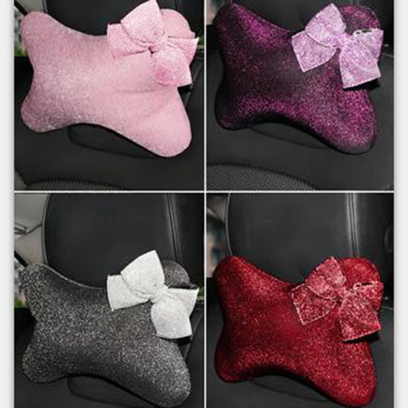 Bling Shining Bowknot Car Seat Headrest Pillow Auto Neck Rest Support Backrest Cushion Pillows Shoulder Seatbelt Cover For Girls
Bling Shining Bowknot Car Seat Headrest Pillow Auto Neck Rest Support Backrest Cushion Pillows Shoulder Seatbelt Cover For Girls