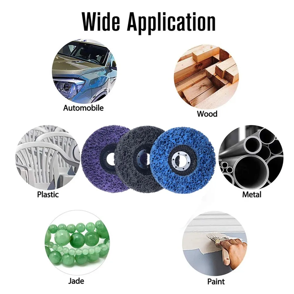 115mm Grinder Wheel Abrasive Pad Clean Grinding Paint Rust Remover Wheel For 125mm Angle Grinders For Car Conditioning Finishing
115mm Grinder Wheel Abrasive Pad Clean Grinding Paint Rust Remover Wheel For 125mm Angle Grinders For Car Conditioning Finishing