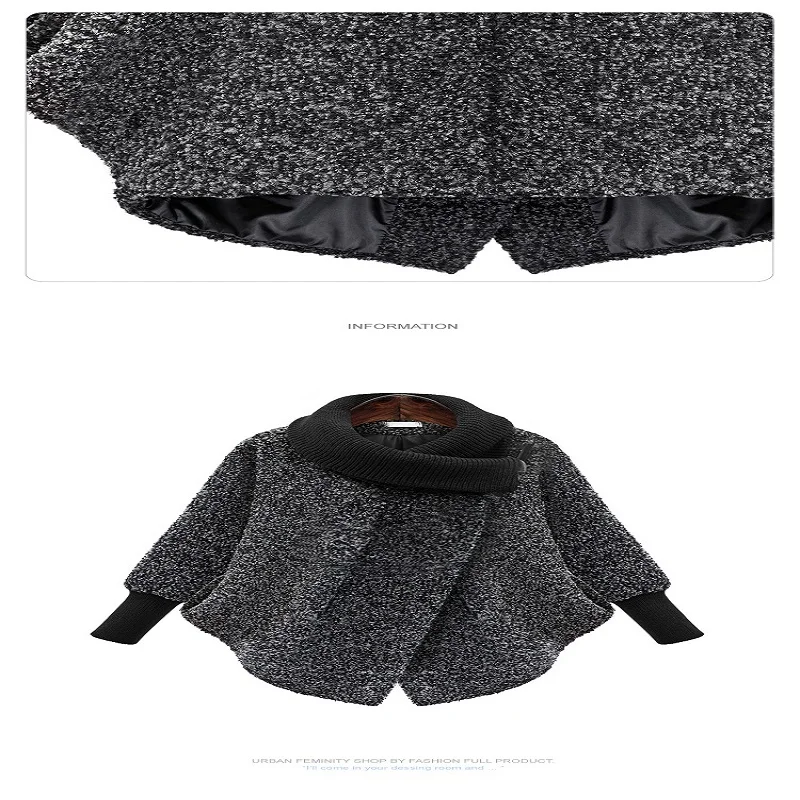2020 Hot Style Autumn/Winter Women's Fashion Woolen Yarn with High Collar and Loose Cocoon Shape Woolen Coat Hot Seller
2020 Hot Style Autumn/Winter Women's Fashion Woolen Yarn with High Collar and Loose Cocoon Shape Woolen Coat Hot Seller