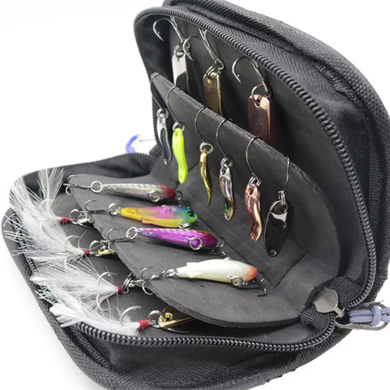 1 Pcs Fishing Lures Bag Wallet Spoon Spinner Baits Storage Case Metal Jigbait Jig Spoon Tackle Bag Outdoor Fishing Accessories
1 Pcs Fishing Lures Bag Wallet Spoon Spinner Baits Storage Case Metal Jigbait Jig Spoon Tackle Bag Outdoor Fishing Accessories