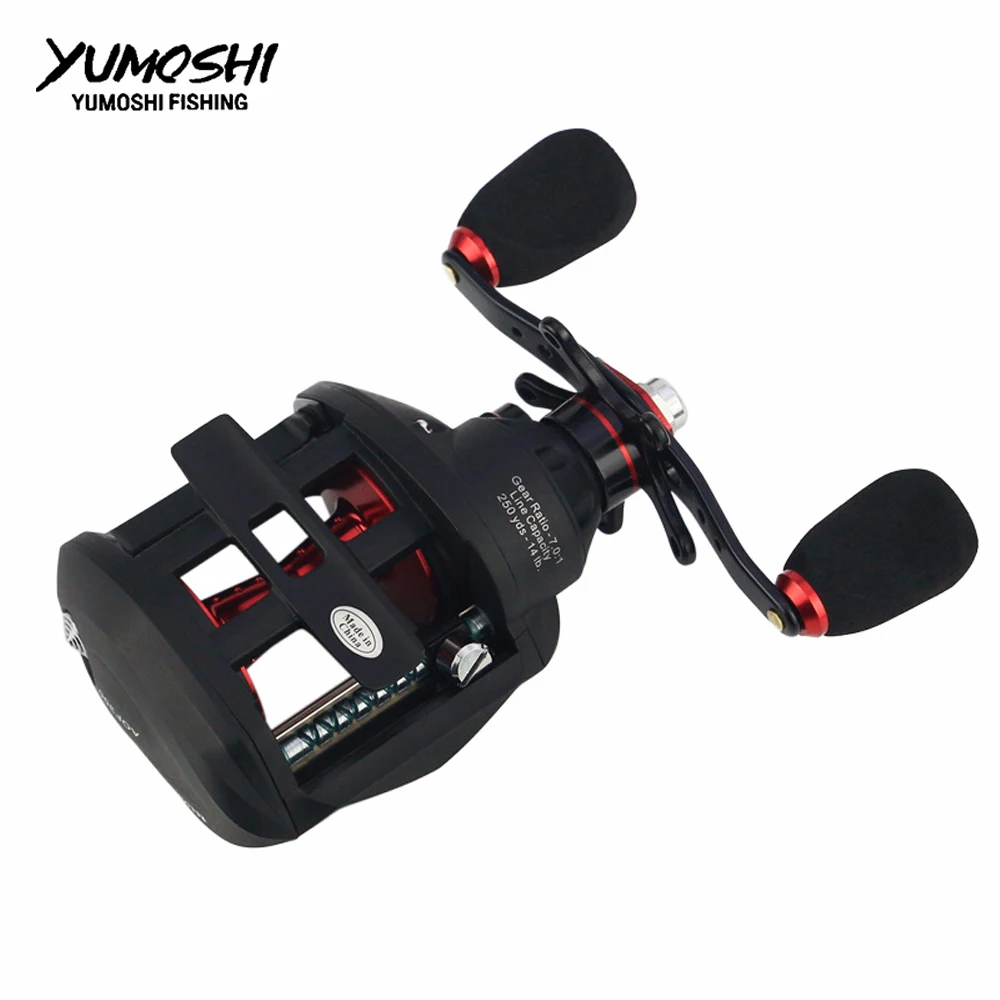 YUMOSHI New Right or Left Baitcasting Reel 12+1BB fishing reels 7.0:1 Bait Casting Fishing Reel Centrifugal Dual Brake AOF
YUMOSHI New Right or Left Baitcasting Reel 12+1BB fishing reels 7.0:1 Bait Casting Fishing Reel Centrifugal Dual Brake AOF