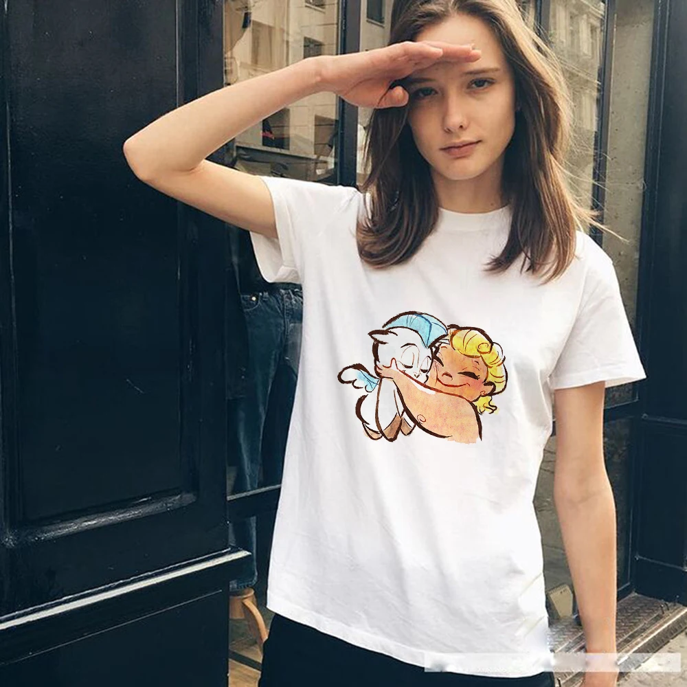 Disney Hug Series Printing Cartoon Pattern Women Summer New T-Shirts Trend Casual Top Clothes Comfortable White T Shirts Female
Disney Hug Series Printing Cartoon Pattern Women Summer New T-Shirts Trend Casual Top Clothes Comfortable White T Shirts Female