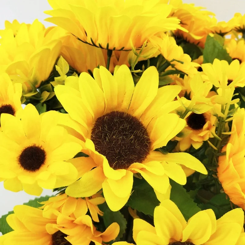 6 Bouquet Artificial Sunflower 12 Inch Fake Sunflower with Stem for Office Home Birthday Party Indoor Outdoor Decoration
6 Bouquet Artificial Sunflower 12 Inch Fake Sunflower with Stem for Office Home Birthday Party Indoor Outdoor Decoration