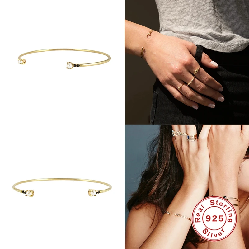 AIDE Classic 925 Sterling Silver Hot Sale Women Classical Smooth Bangles Open Cuff Bracelets Bangles CZ Fine Jewelry Pendientes
AIDE Classic 925 Sterling Silver Hot Sale Women Classical Smooth Bangles Open Cuff Bracelets Bangles CZ Fine Jewelry Pendientes
