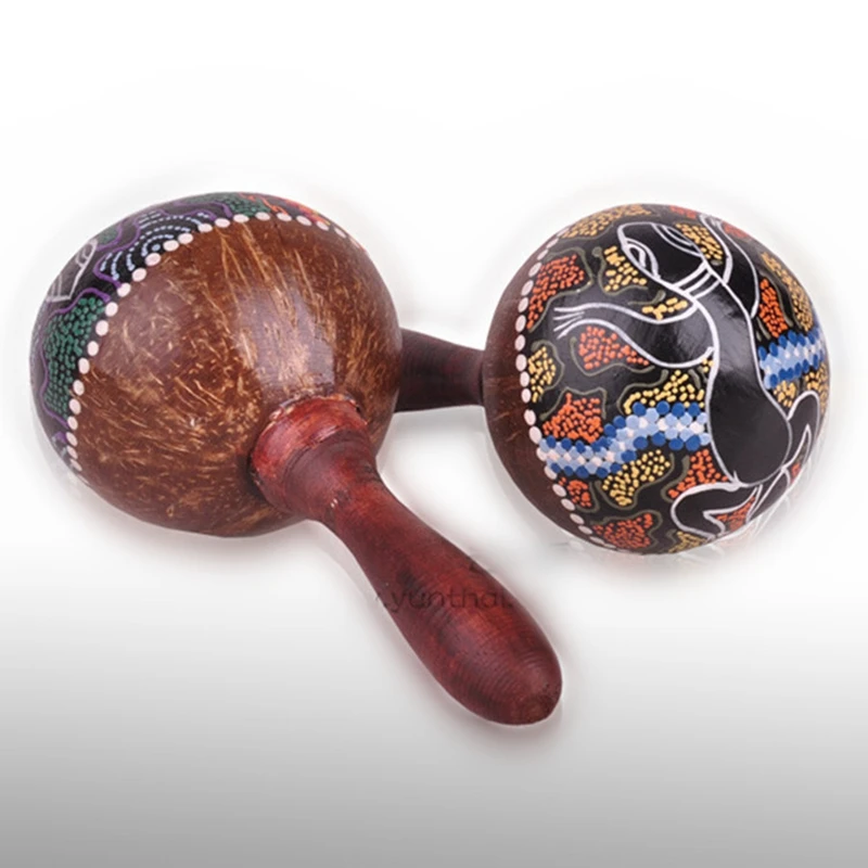 1 шт., Кокосовая раковина Maraca, ручная работа, красочная роспись, традиционный этнический стиль, 22 см, креативные новинки, музыкальные инструм...
1 шт., Кокосовая раковина Maraca, ручная работа, красочная роспись, традиционный этнический стиль, 22 см, креативные новинки, музыкальные инструм...