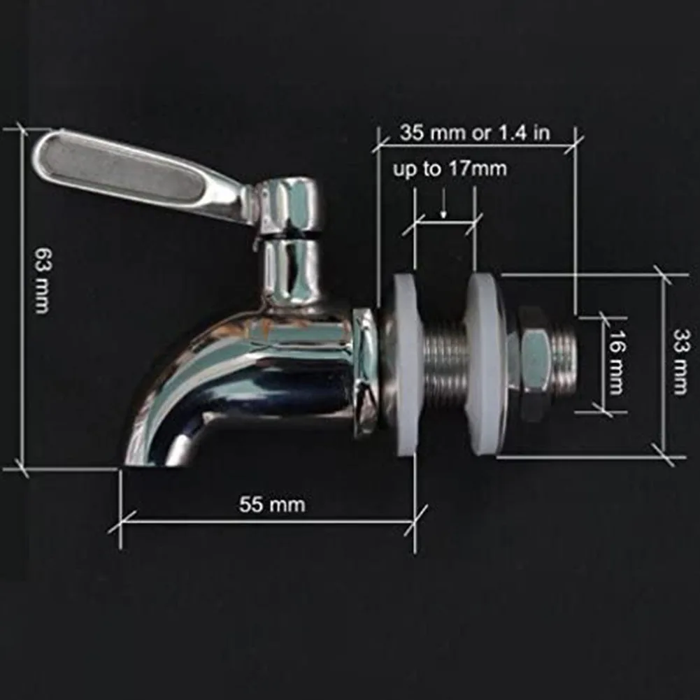 Stainless Steel Dispenser Drink Spigot Tap Beer Faucet For Home Brew Fermenter Wine Draft Beer For 5/8 Opening Wine Beer
Stainless Steel Dispenser Drink Spigot Tap Beer Faucet For Home Brew Fermenter Wine Draft Beer For 5/8 Opening Wine Beer