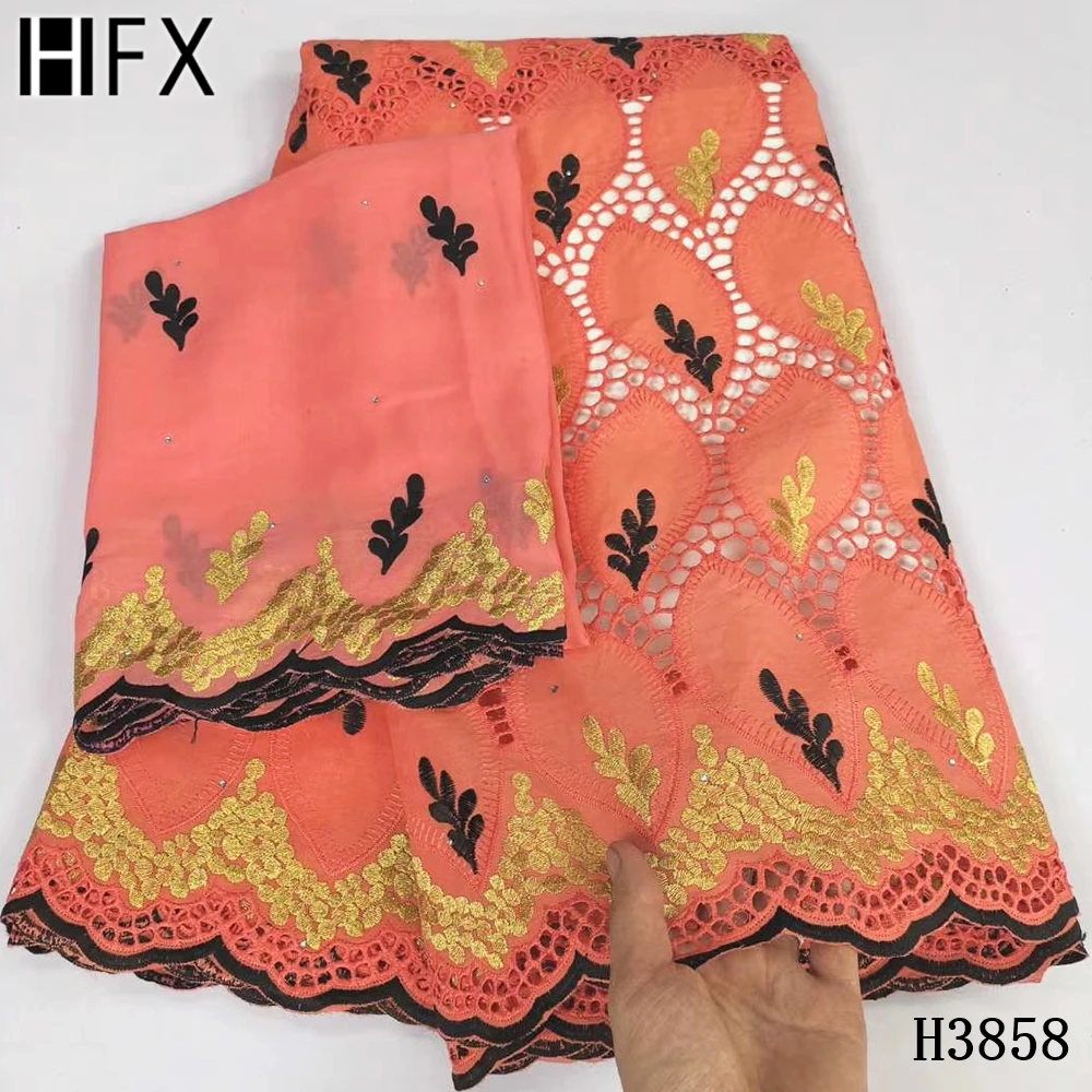 HFX 100% Cotton Lace 5+2yards African Lace Fabric Embroidered Cotton Lace Brode Fabric Nigerian In Switzerland For Women Dress 
HFX 100% Cotton Lace 5+2yards African Lace Fabric Embroidered Cotton Lace Brode Fabric Nigerian In Switzerland For Women Dress
