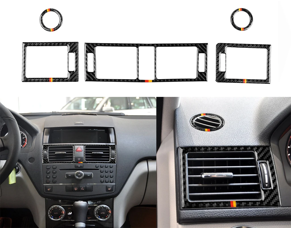 Car Stickers for Mercedes Benz W204 Accessories C Class 2007-2010 Auto Dashboard Central Air Outlet Frame Interior Trim Cover
Car Stickers for Mercedes Benz W204 Accessories C Class 2007-2010 Auto Dashboard Central Air Outlet Frame Interior Trim Cover