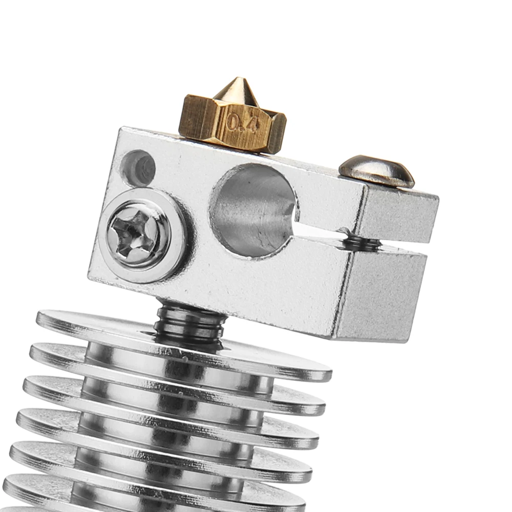 V6 Metal Short-Range Extruder Head DIY Part For 3D Printer 1.75mm Filament 0.4mm Nozzle
V6 Metal Short-Range Extruder Head DIY Part For 3D Printer 1.75mm Filament 0.4mm Nozzle