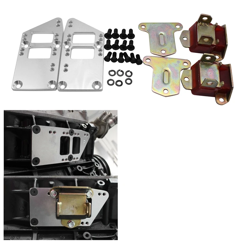 LS Engine Mounts Billet Aluminum LS Swap Kit LS Adapter Plates Kit LS2 LS3 LS6 for Chevelle Camaro Nova
LS Engine Mounts Billet Aluminum LS Swap Kit LS Adapter Plates Kit LS2 LS3 LS6 for Chevelle Camaro Nova