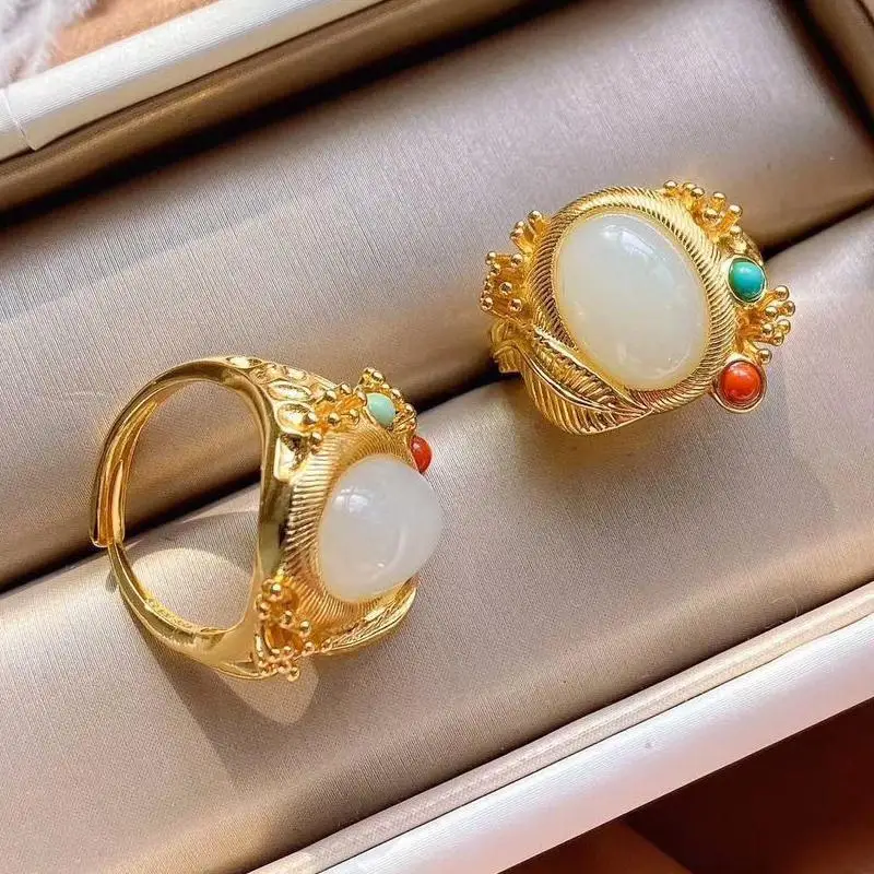 Женское кольцо из серебра 925 пробы с инкрустированным нефритом зеленое нефритовое кольцо в винтажном китайском стиле с открытым нефритом 
Женское кольцо из серебра 925 пробы с инкрустированным нефритом зеленое нефритовое кольцо в винтажном китайском стиле с открытым нефритом