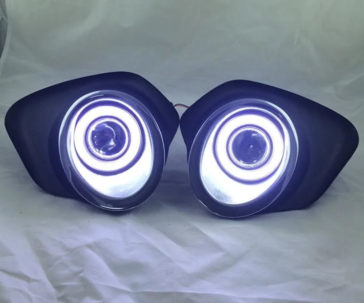 

Светодиодная лампа Eosuns Cob «ангельские глазки» для дневных ходовых огней, противотуманная лампа, объектив проектора для Suzuki Alto 2013