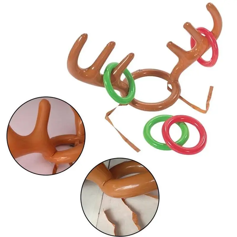 Christmas Gift Inflatable Ring Toy Reindeer Antler Rabbit Belt Ring Hat Toss For Kids New Year Family Party Throwing Game
Christmas Gift Inflatable Ring Toy Reindeer Antler Rabbit Belt Ring Hat Toss For Kids New Year Family Party Throwing Game