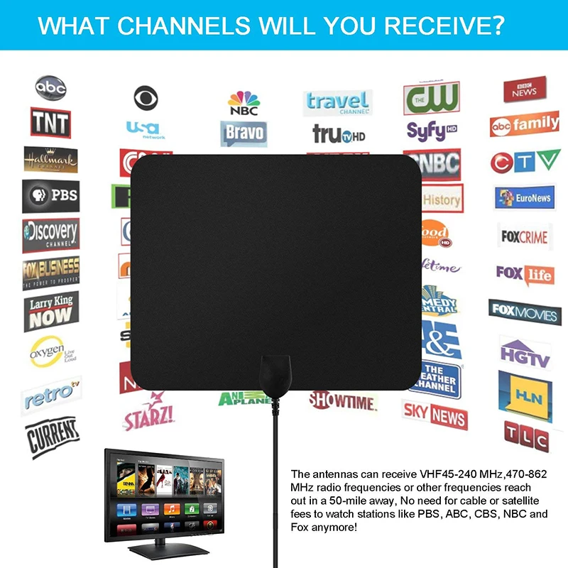 HDTV TV Antenna Indoor High-definition Digital TV Antenna 3.7M 1080p High Performance
HDTV TV Antenna Indoor High-definition Digital TV Antenna 3.7M 1080p High Performance