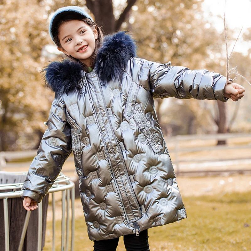 IYEAL High Quality Fashion Girl Down Jacket Warm Child Down Parkas Coat Fur Kid Teenager Thickening Outerwear For Cold Winter
IYEAL High Quality Fashion Girl Down Jacket Warm Child Down Parkas Coat Fur Kid Teenager Thickening Outerwear For Cold Winter