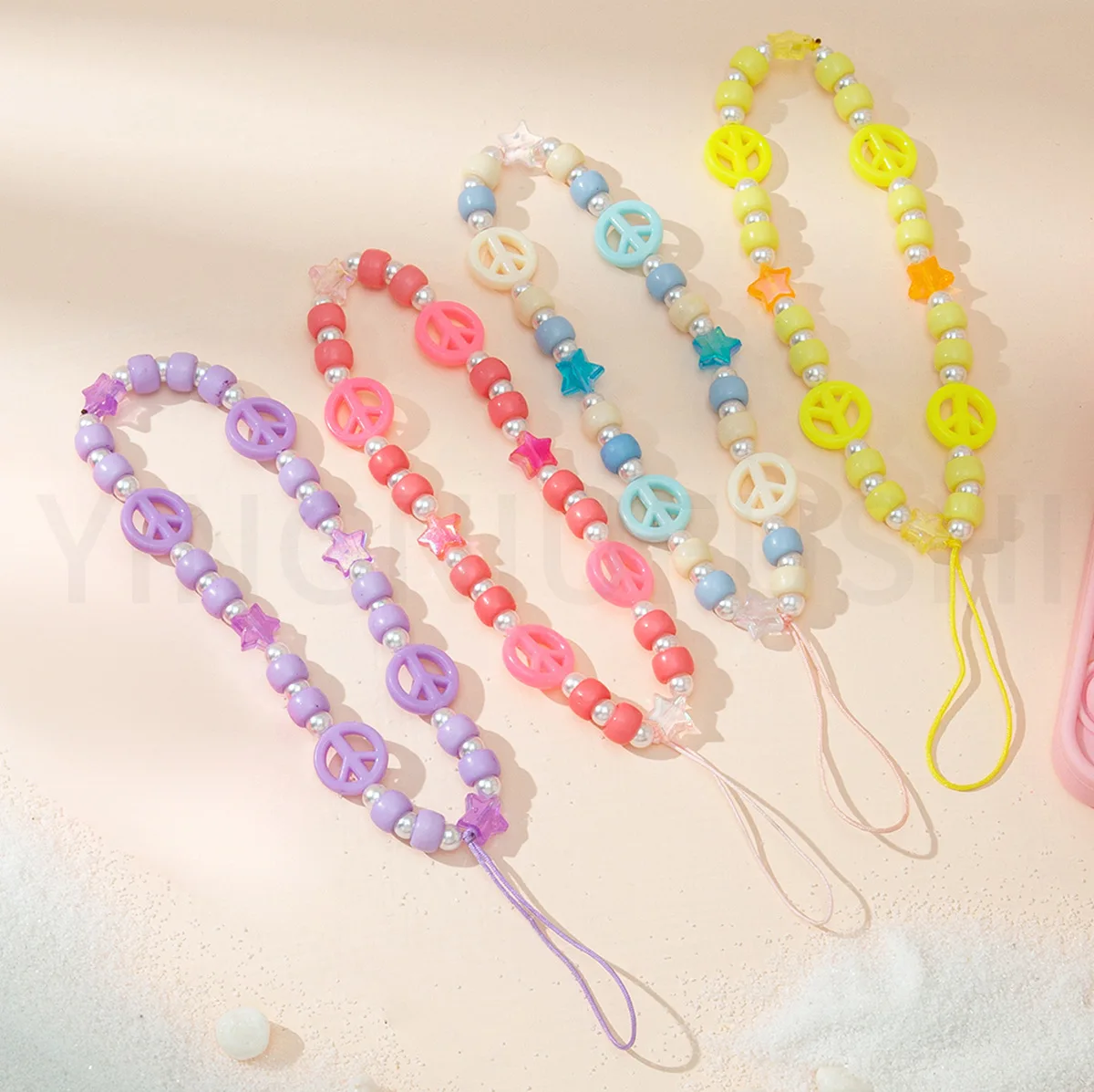 Innovative Acrylic White Imitation Pearl Color Beads Mix And Match Five-Pointed Star Women's Mobile Phone Lanyard Chain Jewelry
Innovative Acrylic White Imitation Pearl Color Beads Mix And Match Five-Pointed Star Women's Mobile Phone Lanyard Chain Jewelry