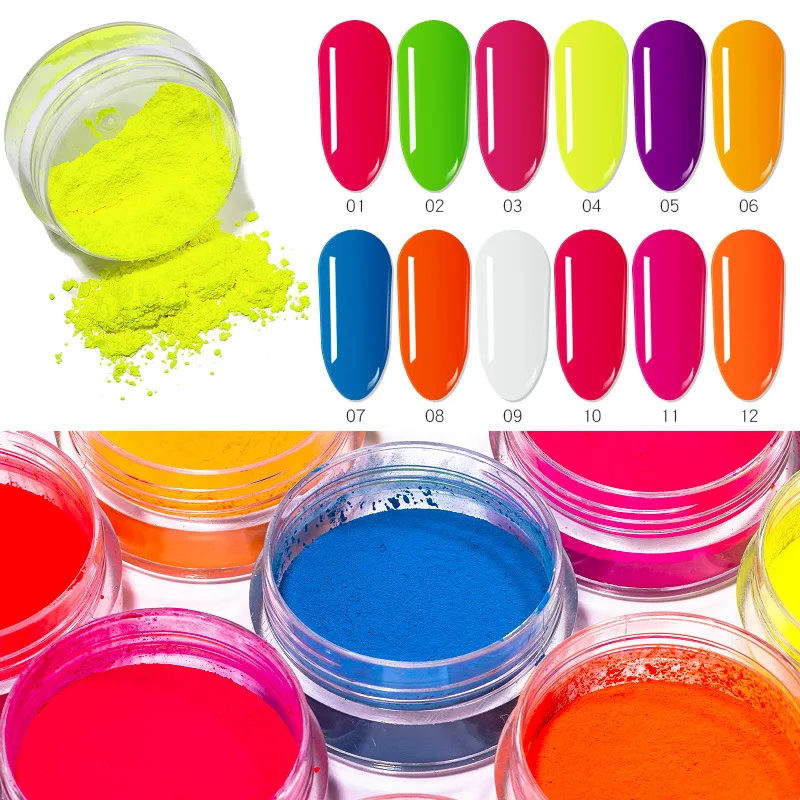 1 Box Neon Pigment Powder Nail Fluorescence Nail Glitter Dust Summer Ombre Paillettes DIY Nail Art Manicure Decorations 
1 Box Neon Pigment Powder Nail Fluorescence Nail Glitter Dust Summer Ombre Paillettes DIY Nail Art Manicure Decorations