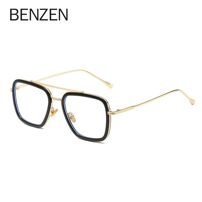 BENZEN Rectangle Glasses Frame Women Men Fahion Transparent Glass Clear Optical Eyeglasses For Male New 5183 | Аксессуары для
