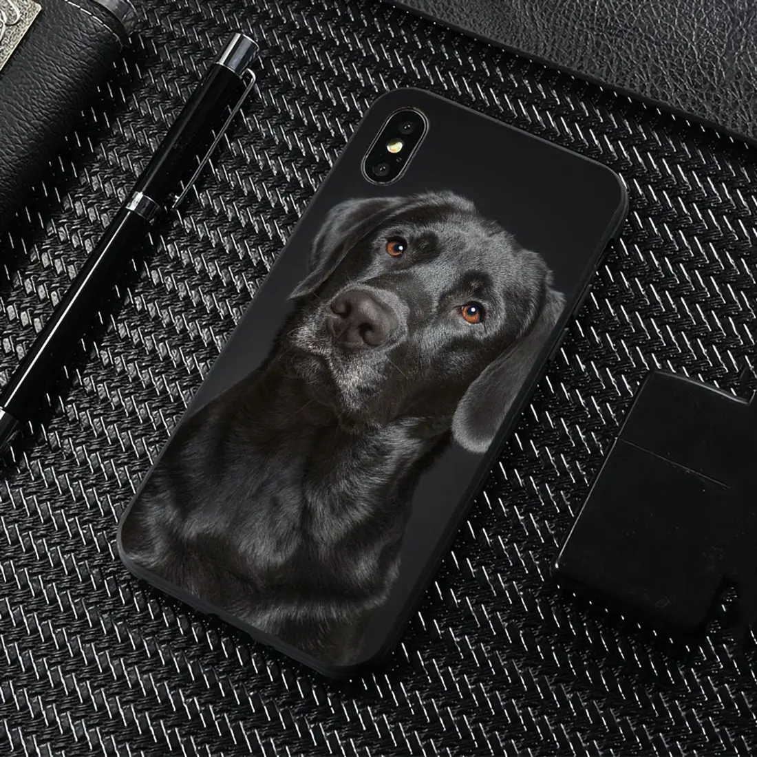 Удивительный силиконовый чехол для телефона с черным лабрадором щенком Samsung Galaxy