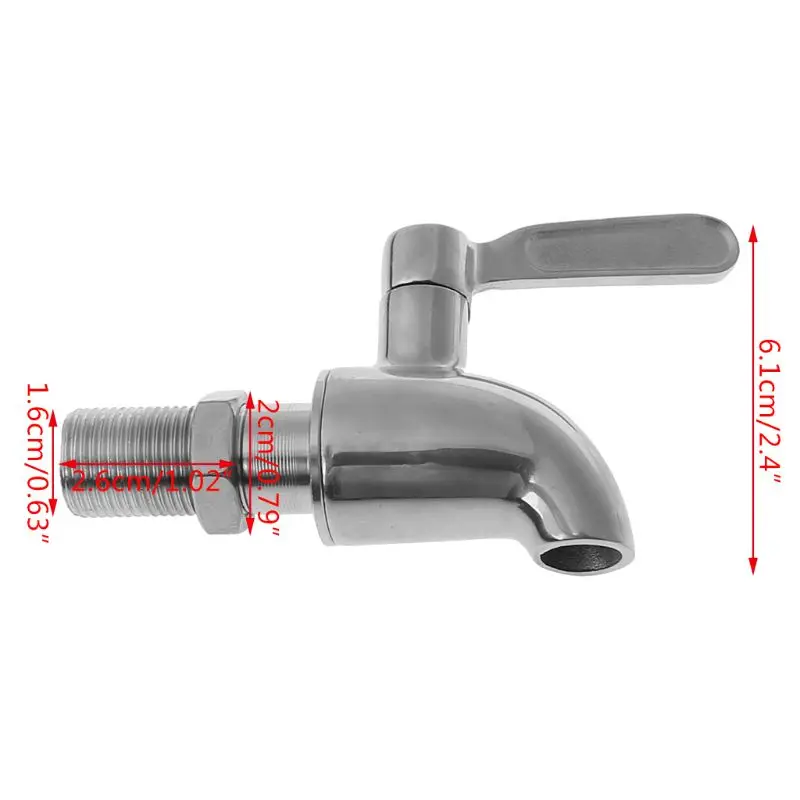 Stainless Steel Beverage Drink Dispenser Wine Barrel Spigot / Tap / Faucet M16
Stainless Steel Beverage Drink Dispenser Wine Barrel Spigot / Tap / Faucet M16
