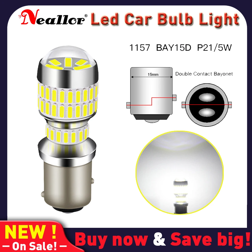

1Pcs BA15S P21W 1156 LED Bulb Canbus T20 W21W 7443 7440NA DRL Car Signal Light BAY15D 1157 P21/5W R5W T25 P27/7W Reversing Lamp