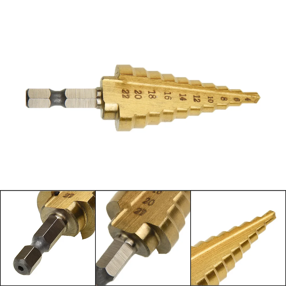 Hole Step Drill Sheet Metal 6.35mm High Quality Titanium Bit Cutter 75mm HSS High Speed Steel
Hole Step Drill Sheet Metal 6.35mm High Quality Titanium Bit Cutter 75mm HSS High Speed Steel