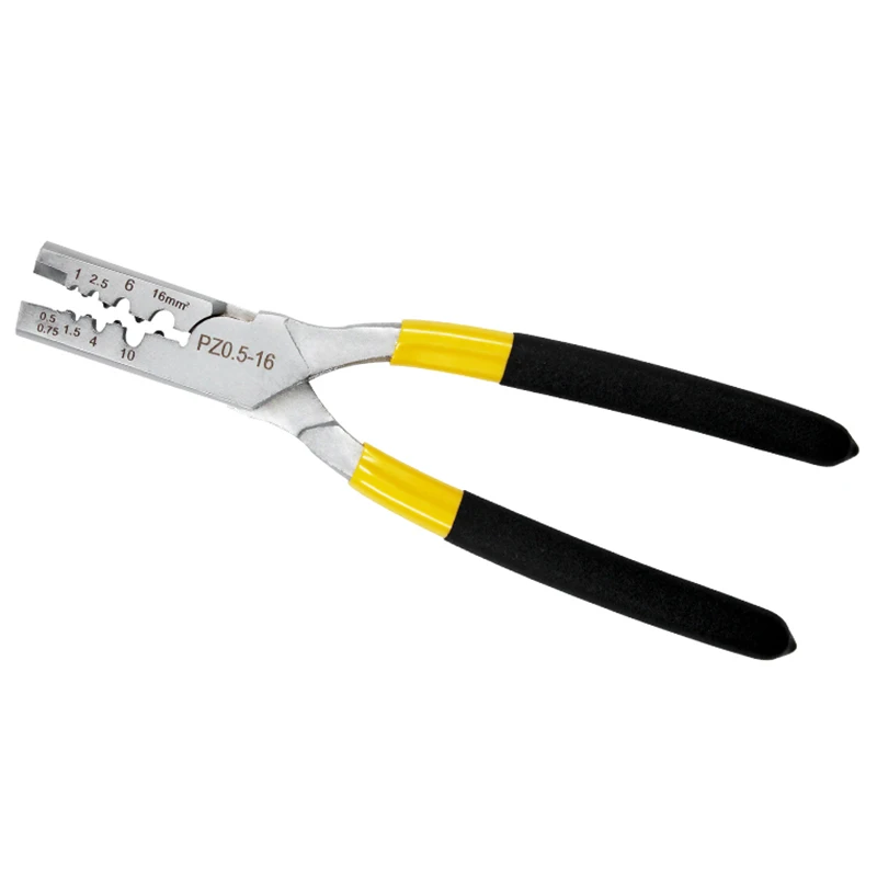 PZ 0.5-16 Germany Style Small Crimping Pliers for Cable End Sleeves Special Tube Terminals Clamp Hand Tools
PZ 0.5-16 Germany Style Small Crimping Pliers for Cable End Sleeves Special Tube Terminals Clamp Hand Tools