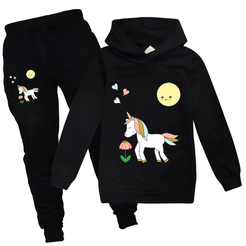 100% Cotton Children Girls Clothing Sets Fashion Autumn Unicorn Cartoon Boy Hoodies+Pants 2PCS Cute Rainbow Horse Kids Clothes
100% Cotton Children Girls Clothing Sets Fashion Autumn Unicorn Cartoon Boy Hoodies+Pants 2PCS Cute Rainbow Horse Kids Clothes