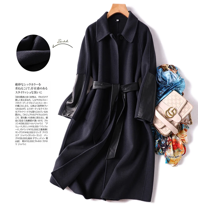 Patchwork Sheepskin High 90% Quality Wool + 10% Cashmere Womens Coats Winter Warm Abrigos Mujer Invierno 2021 Adjustable Waist
Patchwork Sheepskin High 90% Quality Wool + 10% Cashmere Womens Coats Winter Warm Abrigos Mujer Invierno 2021 Adjustable Waist