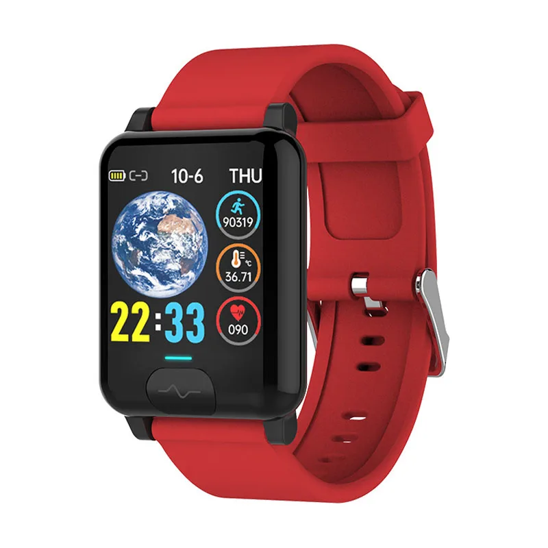 Полный сенсорный Управление мобильное приложение Управление смарт-браслет ЭКГ Температура мониторинг здоровья Смарт Спорт Фитнес часы
Полный сенсорный Управление мобильное приложение Управление смарт-браслет ЭКГ Температура мониторинг здоровья Смарт Спорт Фитнес часы
