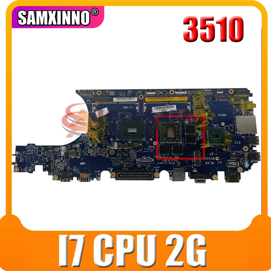Original Laptop motherboard For DELL Precision 3510 I7 ADP80 LA-C841P 216-0866020 2G Mainboard
Original Laptop motherboard For DELL Precision 3510 I7 ADP80 LA-C841P 216-0866020 2G Mainboard
