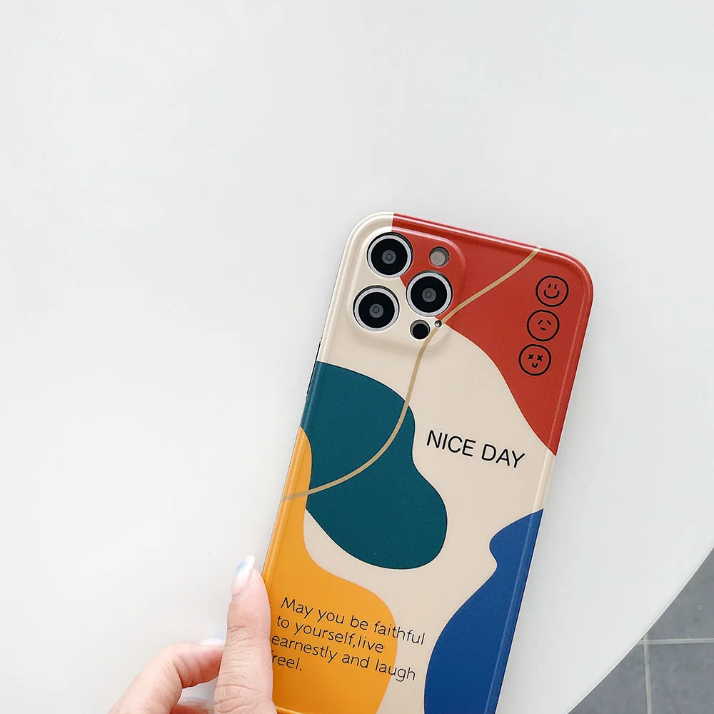 Fashion Art Abstract Geometry SmileyPhone Case For iPhone 12 Pro Max XR XS Max 7 8Plus Silicone Bumper Cover For iphone11 coque
Fashion Art Abstract Geometry SmileyPhone Case For iPhone 12 Pro Max XR XS Max 7 8Plus Silicone Bumper Cover For iphone11 coque