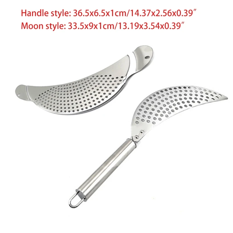 2 Pieces Stainless Steel Crescent Pot Strainer With Handle Recessed Hand Grips Suitable Wor Different Sizes 10 Inches
2 Pieces Stainless Steel Crescent Pot Strainer With Handle Recessed Hand Grips Suitable Wor Different Sizes 10 Inches