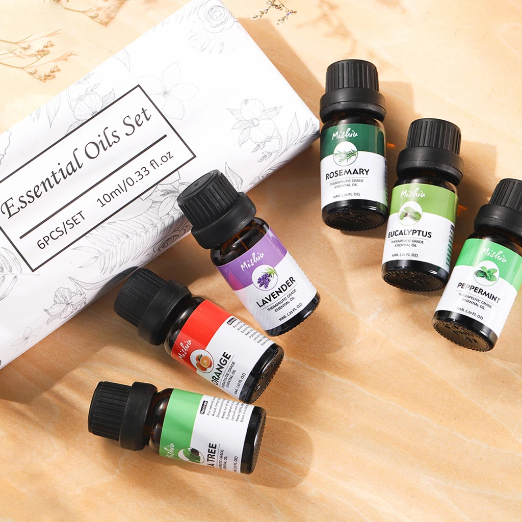 6Pcs/Set 10ml Natural Plant Massage Fragrance Aromatherapy Essential Oils 
6Pcs/Set 10ml Natural Plant Massage Fragrance Aromatherapy Essential Oils