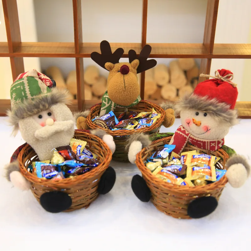 2021 New Christmas Candy Basket Santa Claus Snowman Elk Bar Fruit Basket Christmas Decorations Children's Gift Box Home Decor 
2021 New Christmas Candy Basket Santa Claus Snowman Elk Bar Fruit Basket Christmas Decorations Children's Gift Box Home Decor
