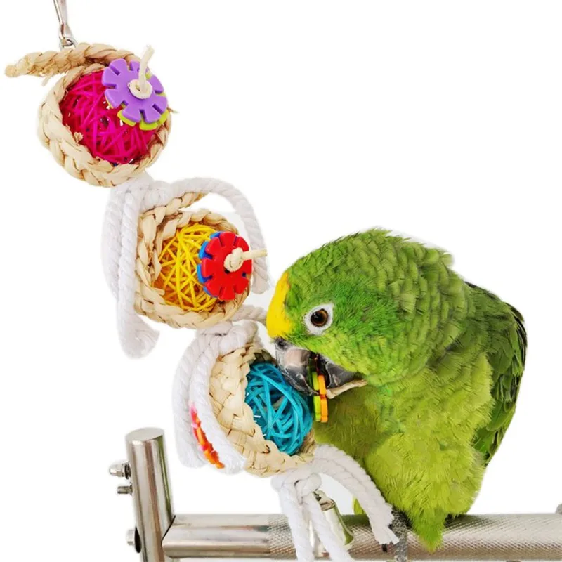 Parrot Toys Pet Bird Bites Climb Chew Toys Hanging Cockatiel Parakeet Swing Parrot Cage Bird Toys
Parrot Toys Pet Bird Bites Climb Chew Toys Hanging Cockatiel Parakeet Swing Parrot Cage Bird Toys