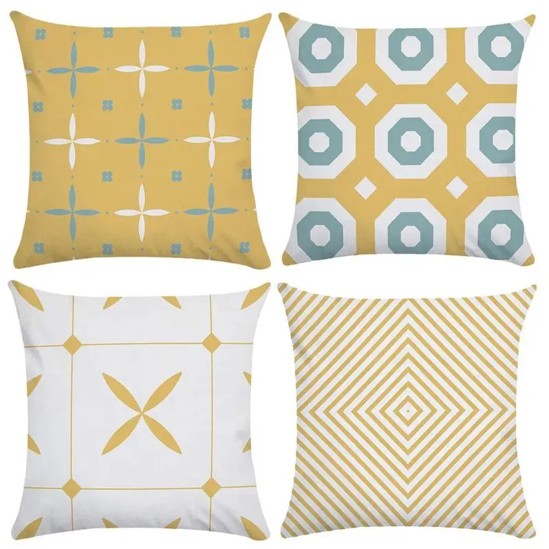 Cushion Cover Yellow Blue Geometry Striped Modern Fashion Home Decorative Pillowcases Throw Pillow Car Cushion Cover 45*45cm
Cushion Cover Yellow Blue Geometry Striped Modern Fashion Home Decorative Pillowcases Throw Pillow Car Cushion Cover 45*45cm