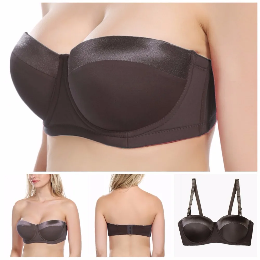 Women Strapless Bra Plus size Half Cup Multiway Bra with Straps 
Women Strapless Bra Plus size Half Cup Multiway Bra with Straps